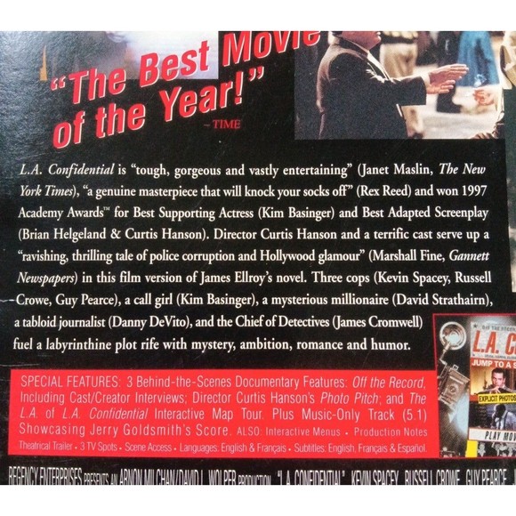 L .A Confidential DVD - Picture 3 of 3